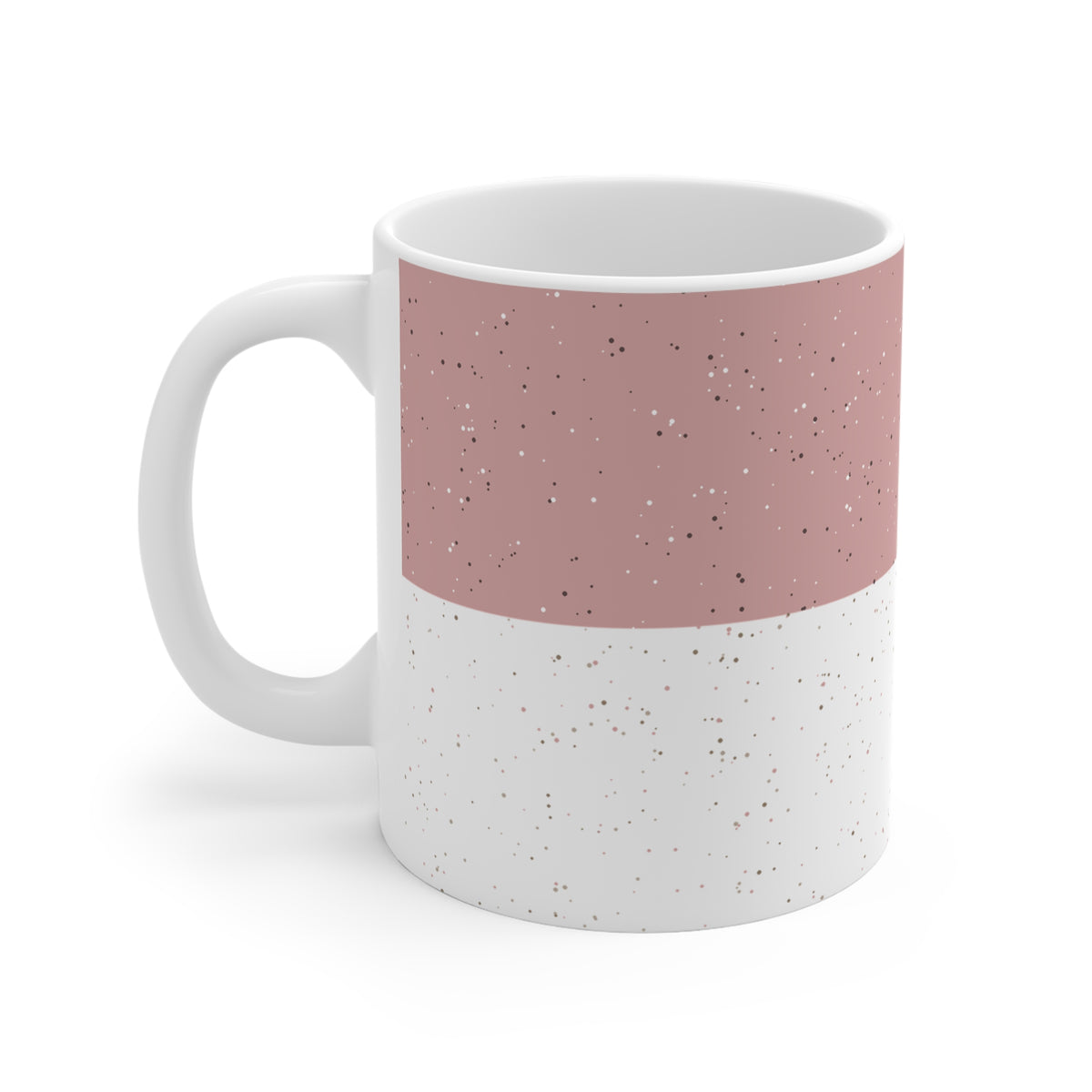 Dusty pink personalised name mug, product view